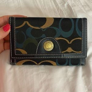 Multi Color Coach Wallet